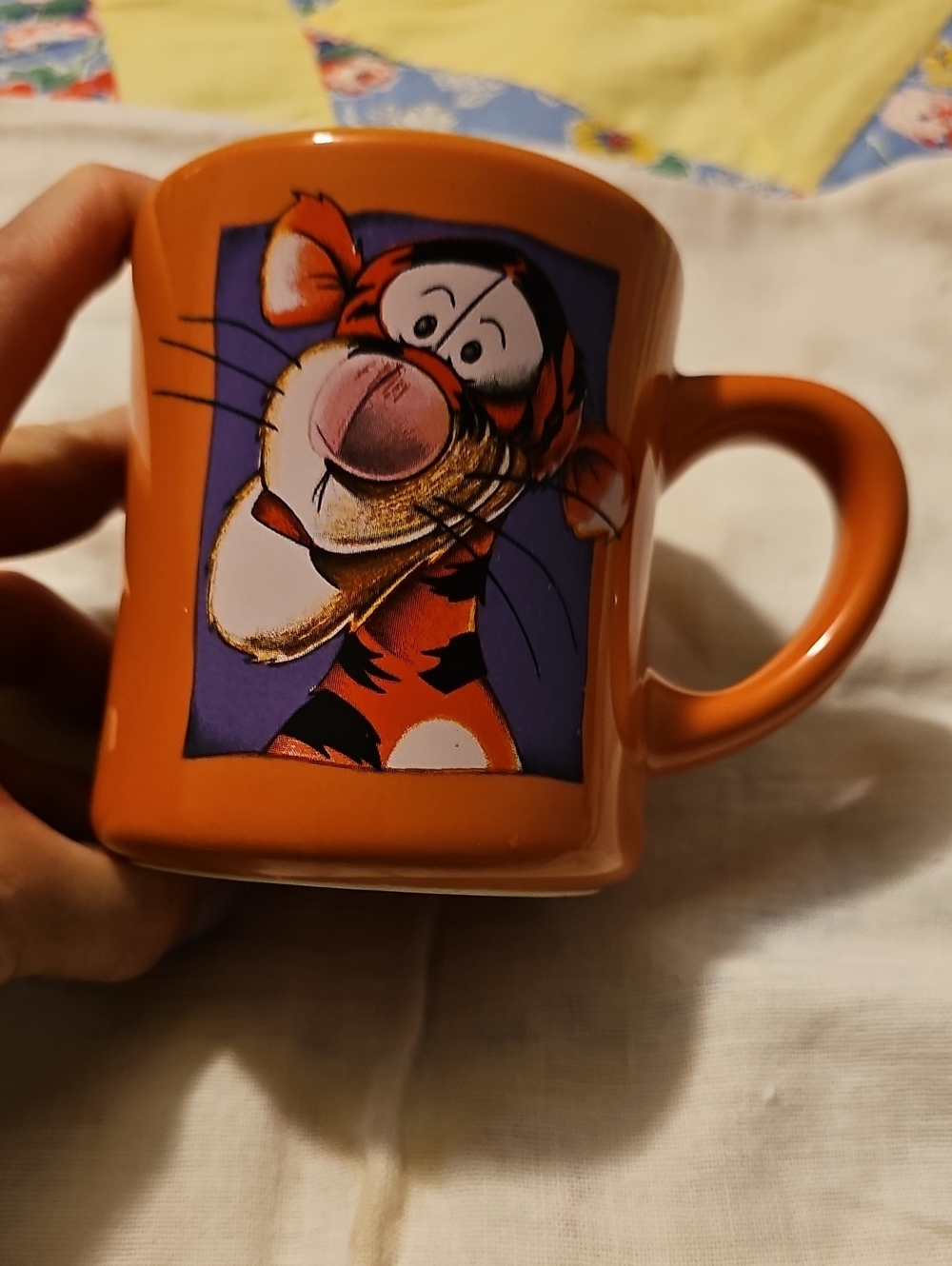 Disney Orange Tigger Character Ceramic Mug